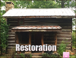 Historic Log Cabin Restoration  Scottville, North Carolina